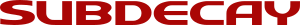 Guitar Effects – Subdecay Logo
