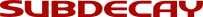 Guitar Effects – Subdecay Logo